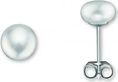 Produktbild von Ohrstecker Süßwasser-Zuchtperle 925/- Silber rhodiniert
