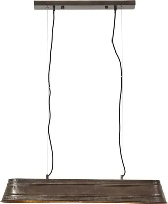 Image de Brilliant Lampe suspendue design industriel 4 flammes noir acier Hauteur réglable
