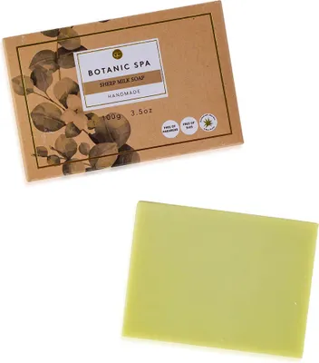 Produktbild von BOTANIC SPA Schafmilch Seife Geschenkbox – Handgefertigt, Eukalyptus & Zitronengras