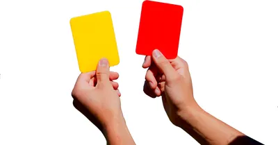 Immagine prodotto di Coppia di cartellini da arbitro - giallo e rosso