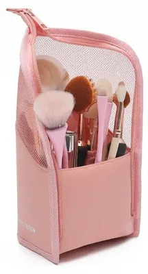 Productafbeelding van Make-uptasje, draagbaar reistemmodel, duurzaam materiaal, alleen roze tas