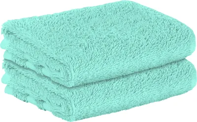 Produktbild von StickandShine 2er SET Premium Frottee Gästehandtuch 30x50 cm in mint  in 500g/m² aus 100% Baumwolle