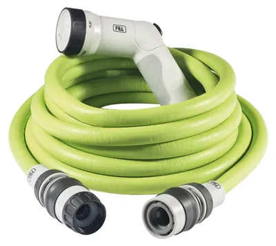 Image de Fitt Ikon Tuyau de Jardin Extensible 15 M avec Pistolet Multijet, Lime