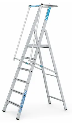 Produktbild von Zarges Stufenleiter ZAP Safemaster S mit großer Plattform 6 Stufen