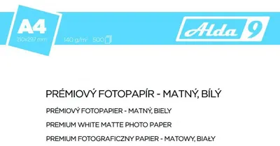 Image de SURTEP, s. r. o. Papier photo A4, 140 g/m², mat haut de gamme, blanc