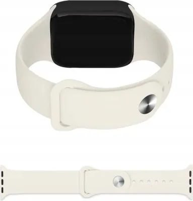 Obrázok produktu pre Gumený športový náramok pre Apple Watch 3 4 5 6 7 8 9 SE Pearl 38/40/41 mm