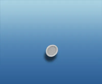 Produktbild von Lüftungsgitter rund mit Flansch : Ø 47 grau System: Ø 47 Farbe: grau