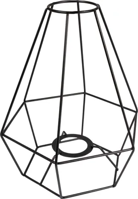 Produktbild von Metall Lampenschirmrahmen, schwarz beschichtet, Ø20cm