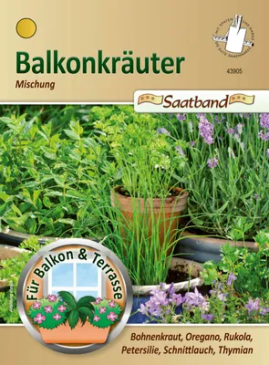 Produktbild von Balkonkräuter Mischung (Saatband) | Kräutersamen-Sets von N.L. Chrestensen