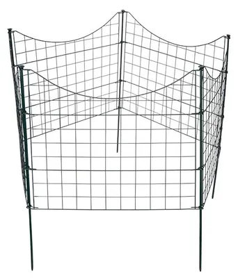 Produktbild von Teichzaun-Set 11-teilig 71x53cm 6x6cm Grün
