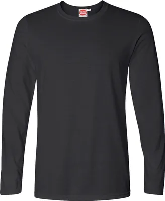 Produktbild von Übergrößen Basic-Longsleeve-T-Shirt HONEYMOON Anthrazit 10XL