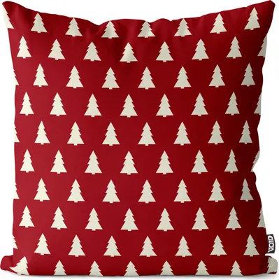 Produktbild von VOID Wald Design rot Kissenbezug Kissenhülle Sofakissen Kissen Deko Outdoor-Kissen Dekokissen
