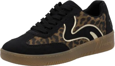 Zdjęcie produktu dla Rieker Sneaker Low - Black / Brown Skóra syntetyczna : Normal : 36 Rozmiar: 36 Szerokość: Normalna