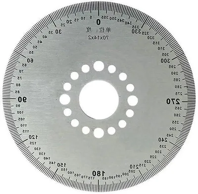 Obrázok produktu pre Meradlo RVS s kotúčom pre strojárstvo – 70 x 14 x 2 mm – strieborné