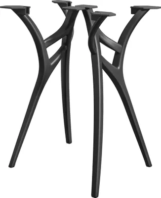 Produktbild von PETRA | Bistro Tischgestell | 2 Fuß | B:T 69x74 cm | Schwarz | Tischgestell Kunststoff, Gastro Tischgestell