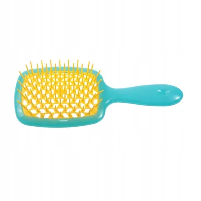 Image de Brosse à cheveux professionnelle Janeke Superbrush - Hair Juicer, Turquoise-Yellow