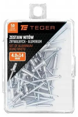 Produktbild von TEGER Aluminium-Blindnieten 4x14mm 50 Stück