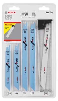 Zdjęcie produktu dla Bosch 2 607 010 906, Ostrze wyrzynarki, Metal, Drewno, 6 szt., Blister
