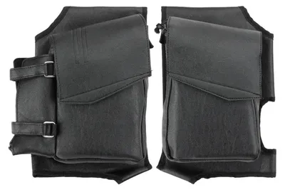 Produktbild von Motorrad-Satteltaschen mit Getränkehalter und Organizer