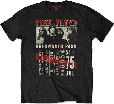 Produktbild von Pink Floyd Knebworth '75 Black XL T-Shirt