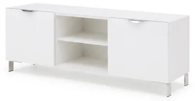 Produktbild von TV Lowboard Hochglanz Weiß - 150 cm Breite - Modernes MDF Design mit Soft-Close