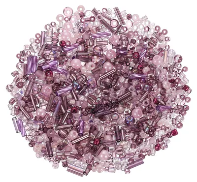 Productafbeelding van Glaskralen om aan te rijgen - set van 1500 stuks - voor sieraden maken en knutselen - gemengde kleuren, 2-4 mm