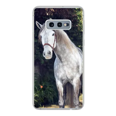Produktbild von MuchoWow® Handyhülle Schutzhülle Hülle für Samsung Galaxy S10e Pferd - Halfter - Natur Silikon Softcase Handy Hülle - Handy