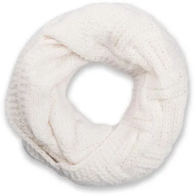Produktbild von styleBREAKER Uni Strick Loopschal mit Gitter- und Rippenmuster, Uni Feinstrick Schlauchschal, Winter Strickschal 01018155