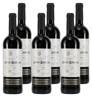 Produktbild von Jose de Zarzas Valdepeñas Reserva -trocken- (6 x 0,75L)