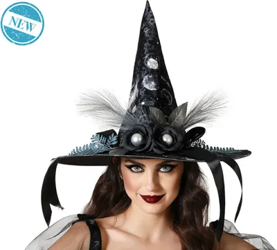 Immagine prodotto di Cappello Strega Nero Adulti