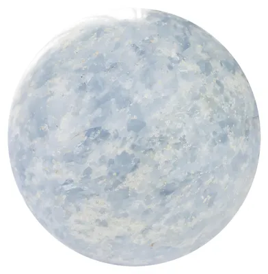 Produktbild von Blauer Kalzit Kristallkugel 6 cm Naturstein Edelsteinkugel Saphirblau Deko Geschenkidee