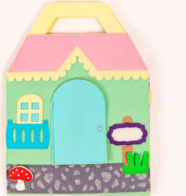 Produktbild von Jolly Designs Premium Quiet Book für Kleinkinder - Montessori Spielzeug ab 18 Monate - Motorik Buch aus Filz - Förderung der Feinmotorik & Sensorik