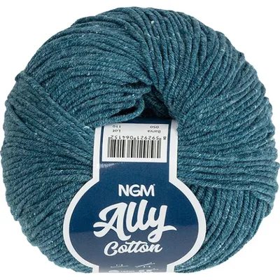 Immagine prodotto di Filato ALLY in cotone - 50 g, 140 m - Blu