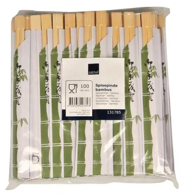 Produktbild von Essstäbchen, Bambus, Einzelverpackt   | Packung (100 Stück)