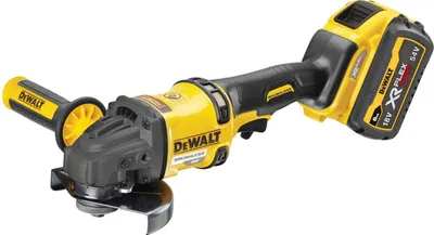 Image de Meuleuse 2.0 XR FLEXVOLT 54V 2Ah Li-Ion Brushless 125mm DEWALT - 2 batteries - coffret TSTAK - DCG418T2-QW
