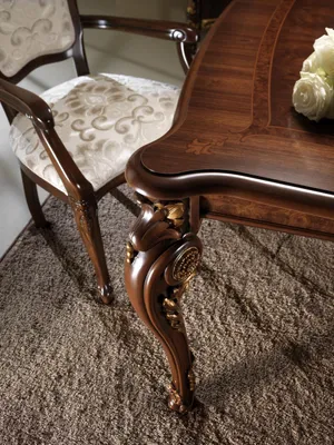 Produktbild von arredoclassic™ Luxus Klassisches Esszimmer + 4 Stühle Stuhl Set Garnitur Design