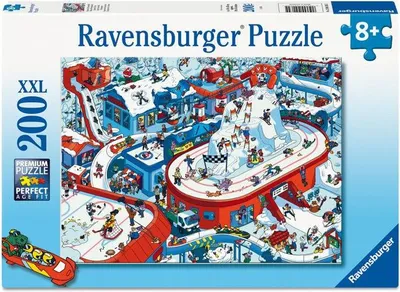 Produktbild von Puzzle, 200 XXL Teile, Winter Sport Thema, Ab 8 Jahren, Hochwertiges Puzzle