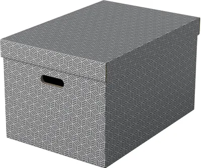 Obrázok produktu pre Esselte 628287 3 Esselte Home Aufbewahrungsboxen 50,0 l grau 35,5 x 51,0 x 30,5 cm