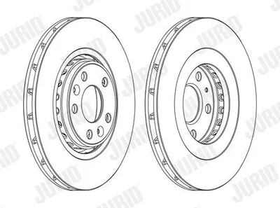 Produktbild von 2x JURID Bremsscheibe 562596JC-1 für RENAULT MEGANE III Grandtour (KZ0/1) 44 2mm