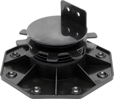 Produktbild von Wiltec Stelzlager für Terrassen, 2700kg, 33-64mm, höhenverstellbarer Stellfuß für Terrassendielen, Platten und Planken