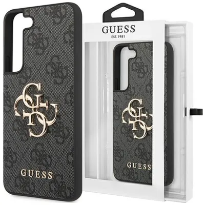 Produktbild von Guess, Schutzhülle für Galaxy S23 mit elegantem 4G-Muster, Grau