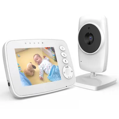 Produktbild von Baby Monitor mit Kamera,Video-babyphone,Baby überwachungskamera,Baby Monitor mit Kamera & Display – 3.5" IPS Monitor, Nachtsicht