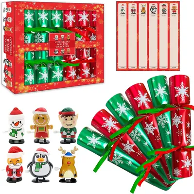 Productafbeelding van Kerst Luxe - Set van 6 - 6x10inch Ongebruikelijke Kerst met - Kerst luxe geschenken voor familiefeest gunsten
