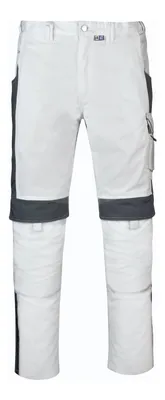 Produktbild von BESTWORK Bundhose weiß/grau, Gr. 066 - PKA Klöcker