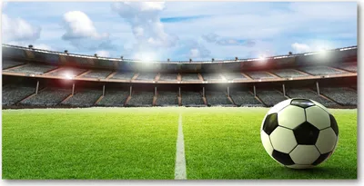 Produktbild von Tulup® Leinwandbild - 140x70 cm - Wandkunst - Drucke auf Leinwand - Leinwanddruck  - Sport - Grün - Ball auf Rasen