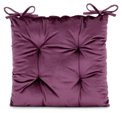 Zdjęcie produktu dla Poduszka na krzesło fioletowy velvet 40X40 Aleksa AmeliaHome