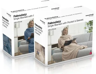 Image de Couverture à Manche Faboulazy Confort Individuel Avec Poche - Innovagoods