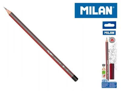 Produktbild von MILAN HB Dreieck Bleistifte 12er Set für Büro Schule