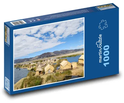 Obrázok produktu pre Puzzle 1000 Plávajúce domy na jazere - martinpuzzle