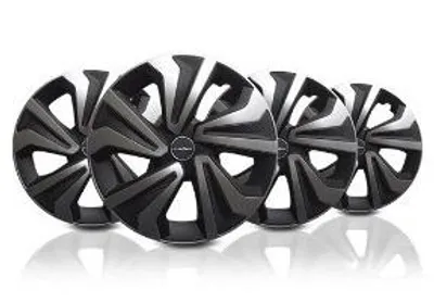 Produktbild von 14" Zoll Radkappen Schwarz Grau Radzierblenden Radblenden GOD9084 Goodyear
